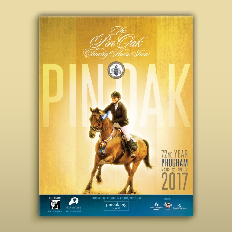 Pin Oak Charity Horse Show Program cover 2017