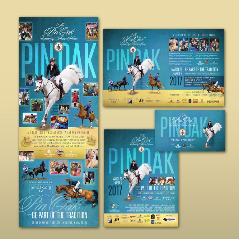 Pin Oak Charity Horse Show various materials 2017