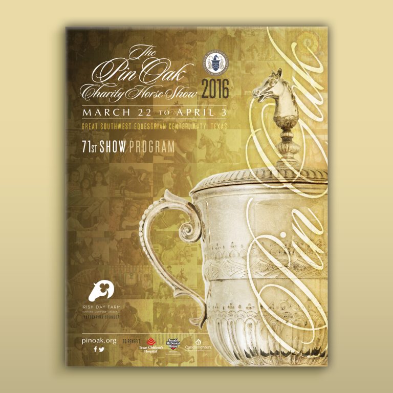 Pin Oak Charity Horse Show Program cover 2016