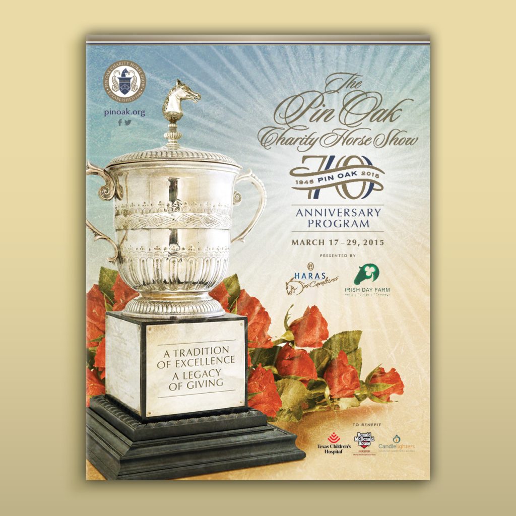 Pin Oak Charity Horse Show Program cover 2015