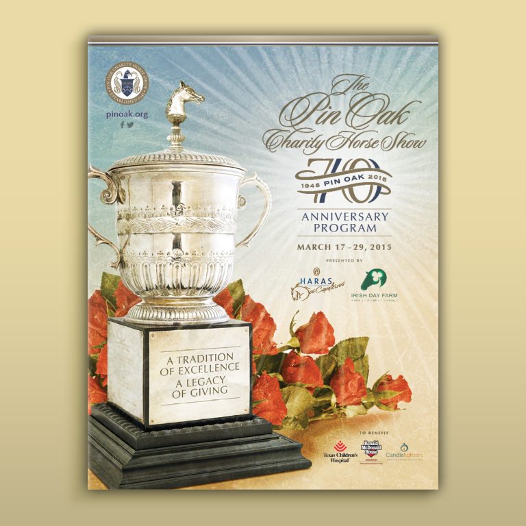 Pin Oak Charity Horse Show Program cover 2015